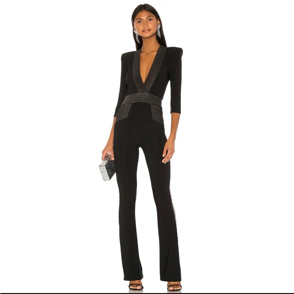 Zhivago Black V-Neck Jumpsuit - Picture 4 of 12